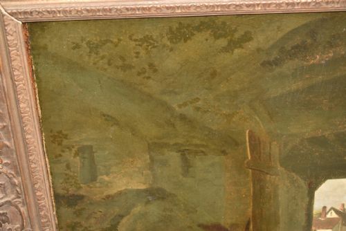 JULIUS CAESAR IBBETSON 17591817 18TH C RURAL WALES OIL PAINTING SIGNED 1792 - ADDITIONAL PHOTO 7