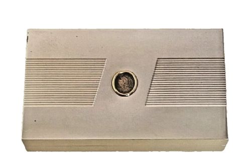 A RARE BULGARI BVLGARI STERLING SILVER MONETE CIGAR CIGARETTE BOX ANCIENT COIN - ADDITIONAL PHOTO 3