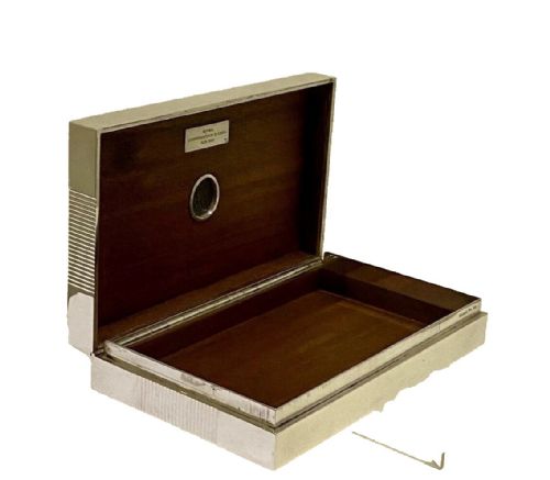 A RARE BULGARI BVLGARI STERLING SILVER MONETE CIGAR CIGARETTE BOX ANCIENT COIN - ADDITIONAL PHOTO 5