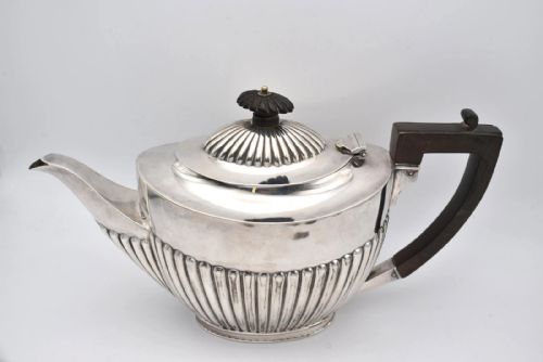 ANTIQUE 1904 SHEFFIELD SOLID SILVER 4PIECE TEA SET J J MAXFIELD LTD 2230G - ADDITIONAL PHOTO 4