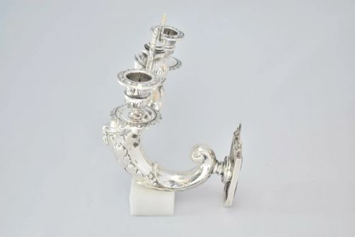 PAIR OF SILVER WALL MOUNTED HIGHLY DETAILED MERMAID CANDLE HOLDERS - ADDITIONAL PHOTO 3