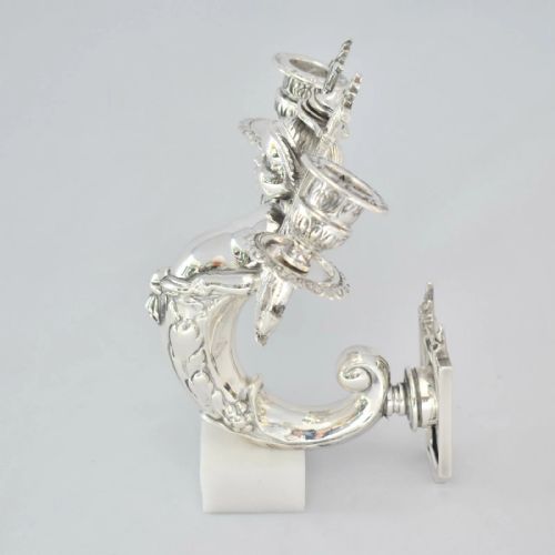 PAIR OF SILVER WALL MOUNTED HIGHLY DETAILED MERMAID CANDLE HOLDERS - ADDITIONAL PHOTO 6