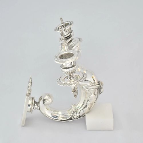 PAIR OF SILVER WALL MOUNTED HIGHLY DETAILED MERMAID CANDLE HOLDERS - ADDITIONAL PHOTO 8