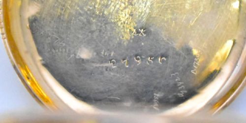 L ROBERTS GENVE 8 JEWELL HALF HUNTER ROMAIN NUMERAL 14K GOLD POCKET WATCH - ADDITIONAL PHOTO 7