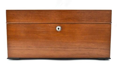 A LARGE VINTAGE ALFRED DUNHILL CIGAR HUMIDOR WOODEN BOX WITH HUMIDIFIER - ADDITIONAL PHOTO 2