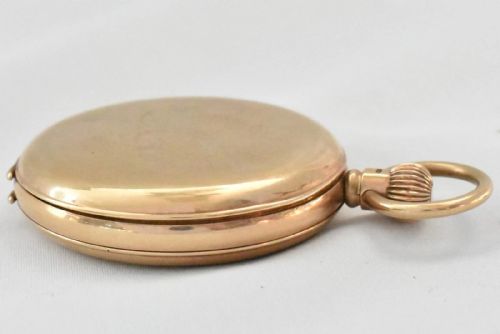 J W BENSON SWISS MADE FULL HUNTER 9CT GOLD POCKET WATCH - ADDITIONAL PHOTO 9