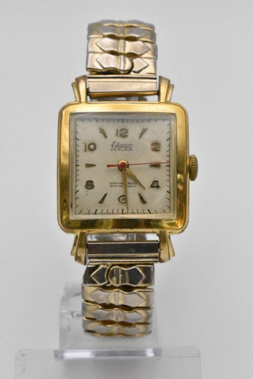 EBANA 20 RUBIS SUPER SHOCK RESIST ARTDECO MEN'S VINTAGE WRISTWATCH - ADDITIONAL PHOTO 6