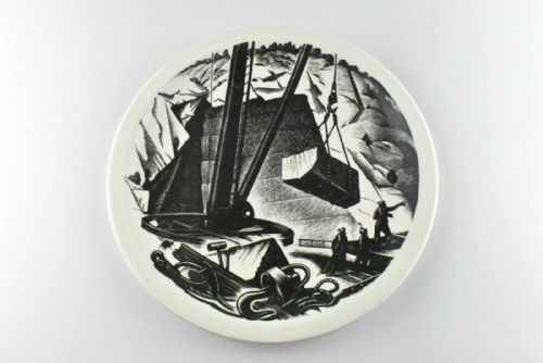 A SET OF 12 WEDGWOOD QUEEN'S WARE CLARE LEIGHTON DESIGN PLATES ENGLAND - ADDITIONAL PHOTO 9