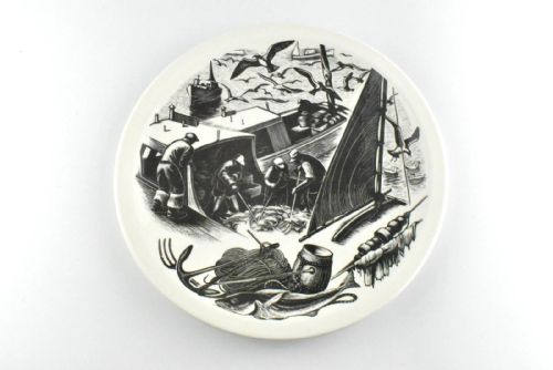A SET OF 12 WEDGWOOD QUEEN'S WARE CLARE LEIGHTON DESIGN PLATES ENGLAND - ADDITIONAL PHOTO 21
