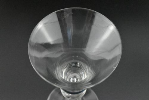 A GEORGIAN BALLUSTER GLASS GOBLET FLARED RIM TEARDROP STEM - ADDITIONAL PHOTO 7