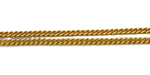 VINTAGE MID CENTURY 18CT GOLD MOUNTED CORAL PENDANT WITH CHAIN LINK NECKLACE - ADDITIONAL PHOTO 5