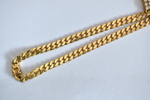 18KT YELLOW GOLD SET FINE COLUMBIAN EMERALD DIAMOND DROP NECKCHAIN - ADDITIONAL PHOTO 5