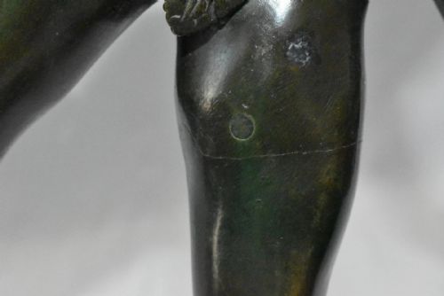 AFTER GIOVANNI BOLOGNA BRONZE MERCURY SCULPTURE ON STONE BRONZE BASE 19TH C - ADDITIONAL PHOTO 18