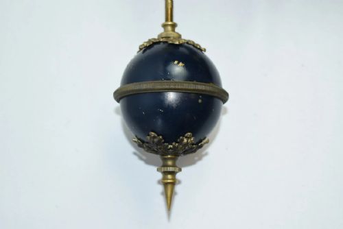 LONG FRENCH MYSTERY GLOBE CLOCK 19TH CENTURY - ADDITIONAL PHOTO 4