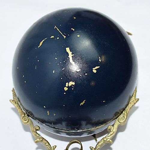 LONG FRENCH MYSTERY GLOBE CLOCK 19TH CENTURY - ADDITIONAL PHOTO 6
