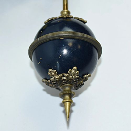 LONG FRENCH MYSTERY GLOBE CLOCK 19TH CENTURY - ADDITIONAL PHOTO 7