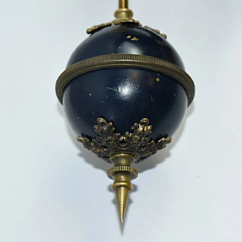 LONG FRENCH MYSTERY GLOBE CLOCK 19TH CENTURY - ADDITIONAL PHOTO 8