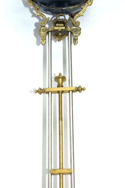 LONG FRENCH MYSTERY GLOBE CLOCK 19TH CENTURY - ADDITIONAL PHOTO 10