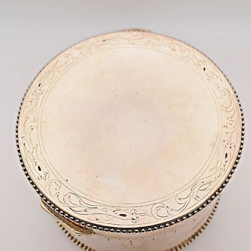 EARLY 19TH CENTURY DUTCH SOLID SILVER LIDDED BISCUIT BOX FULLY HALLMARKED - ADDITIONAL PHOTO 3