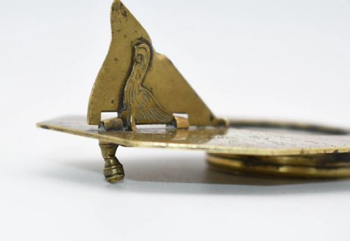 ANTIQUE FRENCH BUTTERFIELD POCKET COMPASS SUNDIAL CIRCA 1700'S - ADDITIONAL PHOTO 12