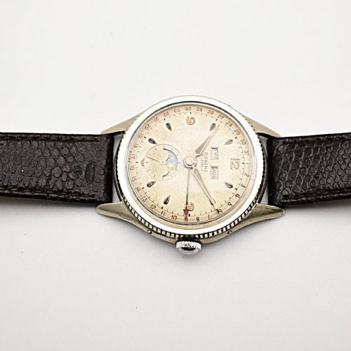 VINTAGE RODANA MOONPHASE TRIPLE CALENDAR MEN'S WRISTWATCH - ADDITIONAL PHOTO 7