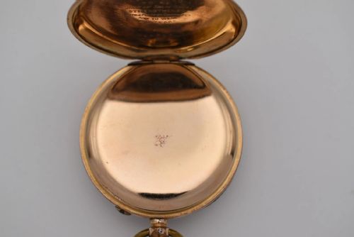 ANTIQUE 14 REPEATER POCKET WATCH F ORR SONS RANGOON GOLD PLATED - ADDITIONAL PHOTO 4