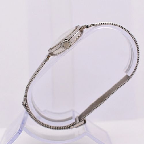 VINTAGE MOVADO 18CT WHITE GOLD DIAMOND COCKTAIL WATCH - ADDITIONAL PHOTO 4