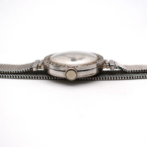 VINTAGE MOVADO 18CT WHITE GOLD DIAMOND COCKTAIL WATCH - ADDITIONAL PHOTO 7