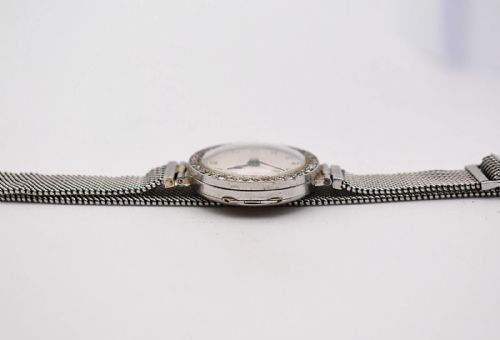 VINTAGE MOVADO 18CT WHITE GOLD DIAMOND COCKTAIL WATCH - ADDITIONAL PHOTO 8