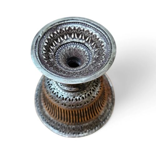 ANTIQUE INDIAN SOLID SILVER WIREWORK COMPOTE CIRCA 19TH EARLY 20TH CENTURY - ADDITIONAL PHOTO 6