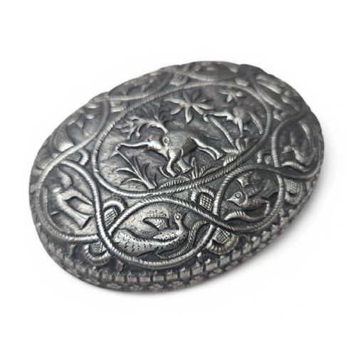 ANTIQUE INDIAN ASIAN EASTERN SILVER ORNATER BOX BEAUTIFUL DETAIL TRINKET - ADDITIONAL PHOTO 7
