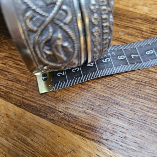 ANTIQUE INDIAN ASIAN EASTERN SILVER ORNATER BOX BEAUTIFUL DETAIL TRINKET - ADDITIONAL PHOTO 11