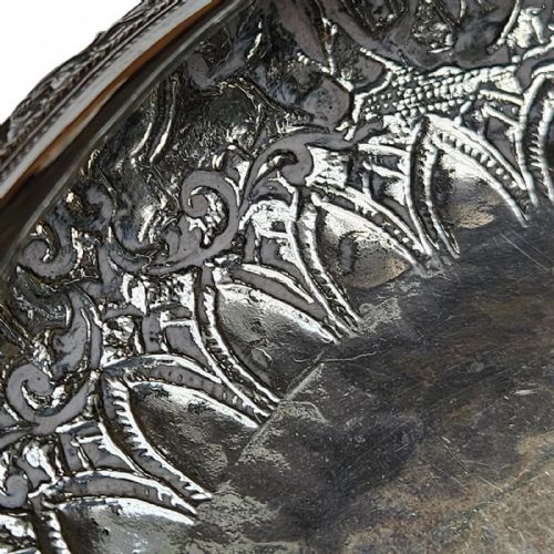 ANTIQUE THAI SOLID SILVER FOOTED BOWL INTRICATELY HANDCRAFTED ORNATE DESIGN - ADDITIONAL PHOTO 7