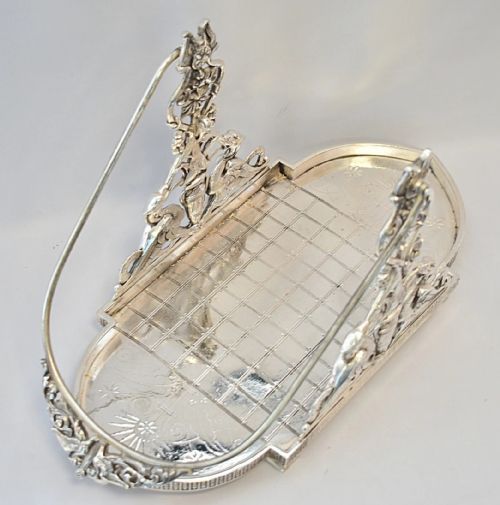 A HUGE ELABORATE ENGRAVED EMBOSSED WITH FIGURINES TILTING PITCHER WITH STAND - ADDITIONAL PHOTO 12