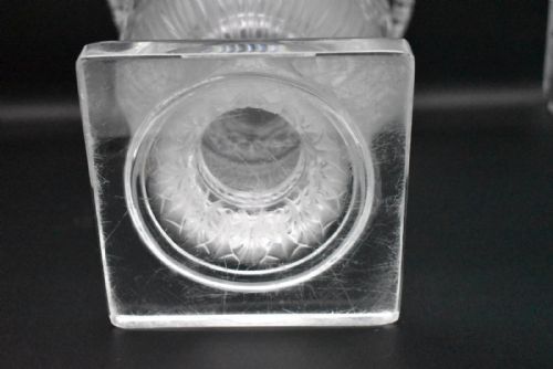 LARGE LALIQUE CLEAR FROSTED CRYSTAL GLASS VERSAILLES VASE URN CA 1990 SIGNED - ADDITIONAL PHOTO 7