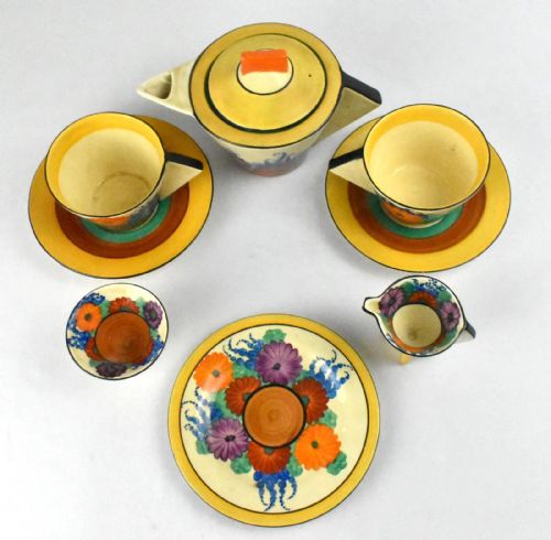 CLARICE CLIFF GAYDAY TEA FOR TWO SET - ADDITIONAL PHOTO 1