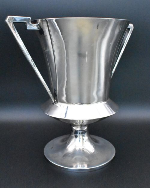 VICTORIAN 1896 JAMES DIXON SONS SHEFFIELD ART DECO TWOHANDLED TROPHY CUP - ADDITIONAL PHOTO 2