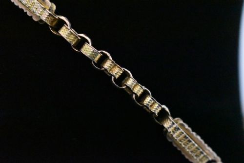 ANTIQUE VICTORIAN 9CT ROSE GOLD STARS BARS ALBERT POCKET WATCH CHAIN T BAR - ADDITIONAL PHOTO 5
