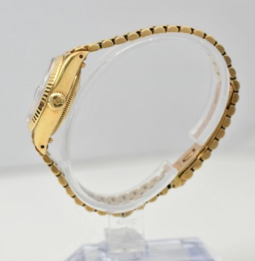 ROLEX LADY DATEJUST 69178 18K YELLOW GOLD DIAMOND DIAL AUTOMATIC W DOCUMENTS - ADDITIONAL PHOTO 6