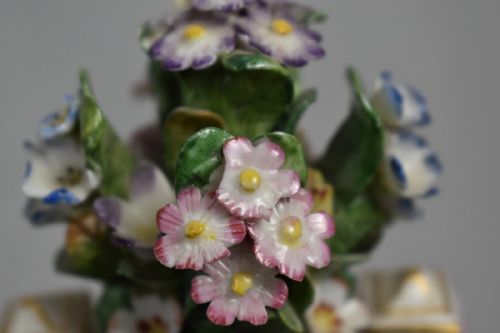 1880 CIRCA FRENCH MEISSEN PORCELAIN MANTEL CLOCK - ADDITIONAL PHOTO 6