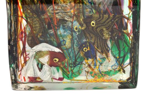 LARGE MURANO GLASS AQUARIUM SCULPTURE FISH TANK SOMMERSO GINO CENEDESE C 1930'S - ADDITIONAL PHOTO 7