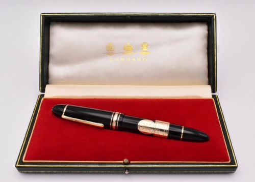 rare gold montblanc meisterstck 149 fountain pen garrards special order 14k nib - CATEGORY: ANTIQUE  - DATED EDWARDIAN