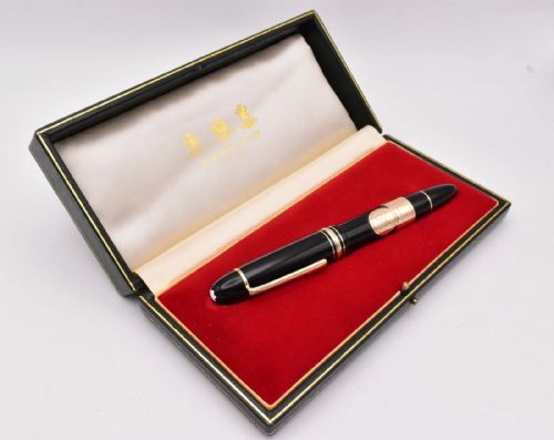 RARE GOLD MONTBLANC MEISTERSTCK 149 FOUNTAIN PEN GARRARDS SPECIAL ORDER 14K NIB - ADDITIONAL PHOTO 1