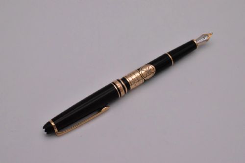 RARE GOLD MONTBLANC MEISTERSTCK 144 FOUNTAIN PEN GARRARDS SPECIAL ORDER 14K NIB - ADDITIONAL PHOTO 4