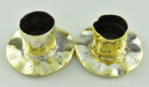 RARE ABEL LANDRY ART NOUVEAU BRONZE CANDLESTICKS PAIR FRENCH C 1902 - ADDITIONAL PHOTO 12