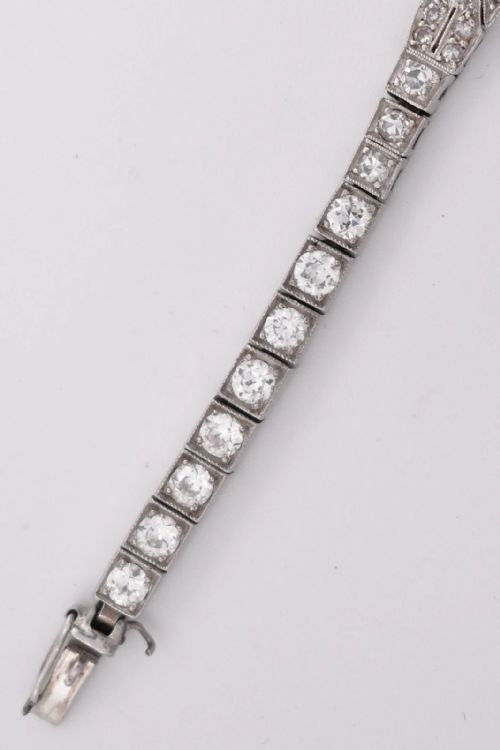 ART DECO PLATINUM DIAMOND COCKTAIL WATCH 200CT SWISS JEWELLED LEVER C1930 - ADDITIONAL PHOTO 8