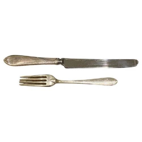 TIFFANY STERLING SILVER 79PIECE FLATWARE SET IN FANEUIL PATTERN ART DECO - ADDITIONAL PHOTO 3
