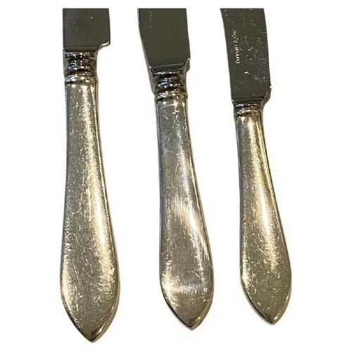 TIFFANY STERLING SILVER 79PIECE FLATWARE SET IN FANEUIL PATTERN ART DECO - ADDITIONAL PHOTO 5