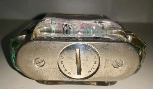RARE VINTAGE HALF GIANT DUNHILL AQUARIUM TABLE LIGHTER CIRCA 1950 - ADDITIONAL PHOTO 1