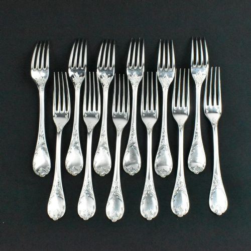 CHRISTOFLE MARLY 52PIECE SILVERPLATED FLATWARE CUTLERY SET WITH CASE - ADDITIONAL PHOTO 7